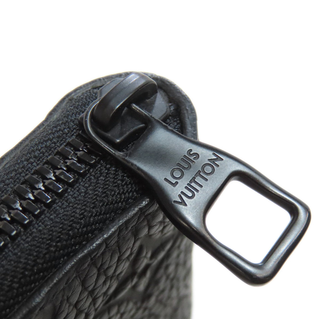 LOUIS VUITTON Long Wallet Purse M69047 Taurillon Clemence black Zippy wallet  Vertical mens(Unisex) Used Authentic