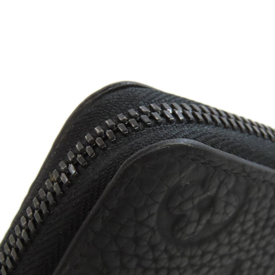 LOUIS VUITTON Long Wallet Purse M69047 Taurillon Clemence black Zippy wallet  Vertical mens(Unisex) Used Authentic