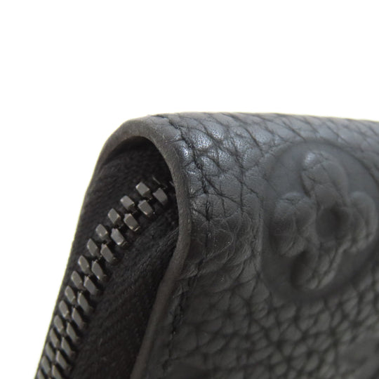 LOUIS VUITTON Long Wallet Purse M69047 Taurillon Clemence black Zippy wallet  Vertical mens(Unisex) Used Authentic