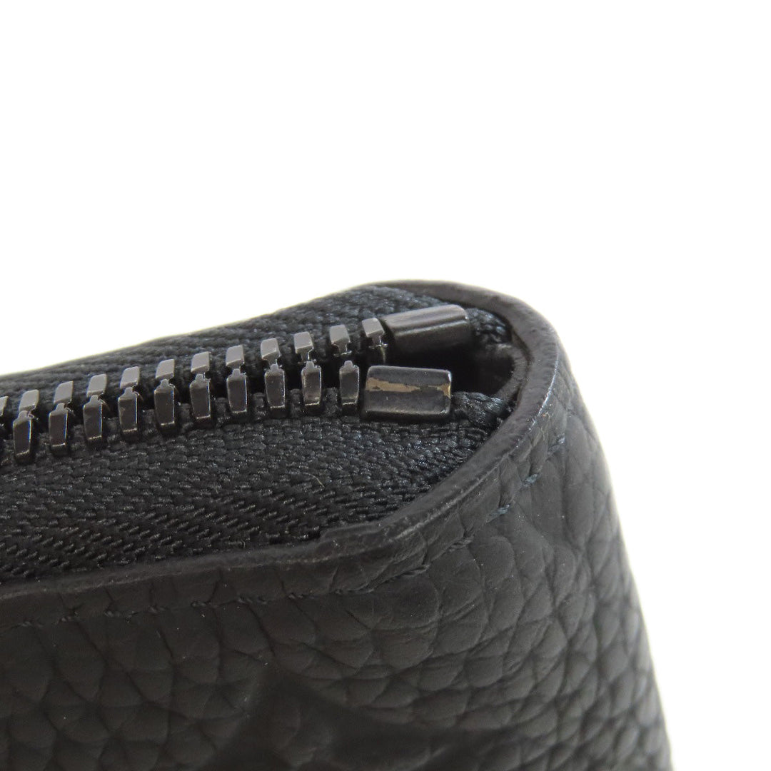 LOUIS VUITTON Long Wallet Purse M69047 Taurillon Clemence black Zippy wallet  Vertical mens(Unisex) Used Authentic