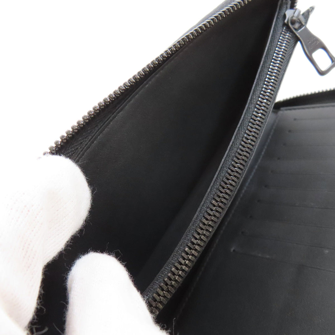 LOUIS VUITTON Long Wallet Purse M69047 Taurillon Clemence black Zippy wallet  Vertical mens(Unisex) Used Authentic