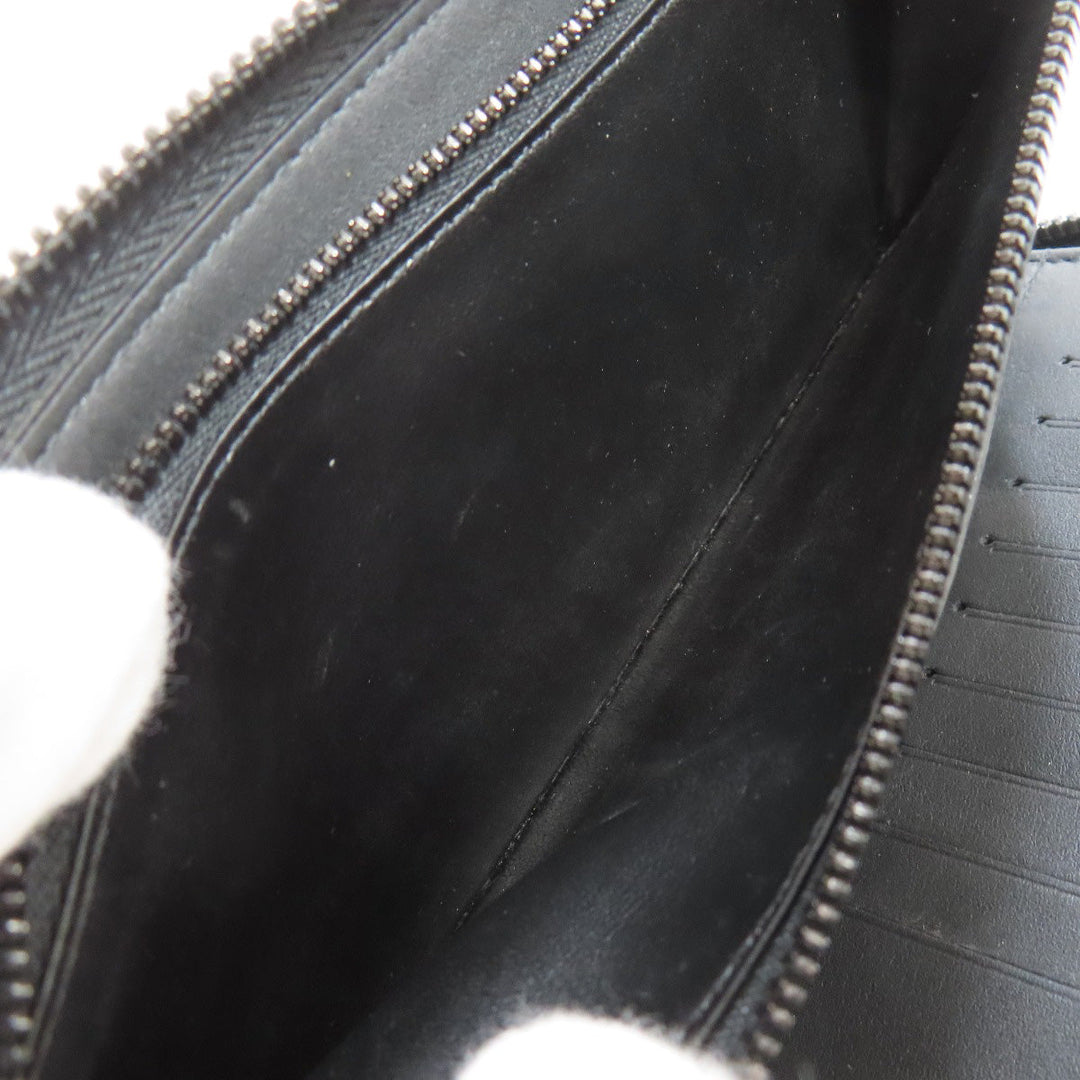 LOUIS VUITTON Long Wallet Purse M69047 Taurillon Clemence black Zippy wallet  Vertical mens(Unisex) Used Authentic