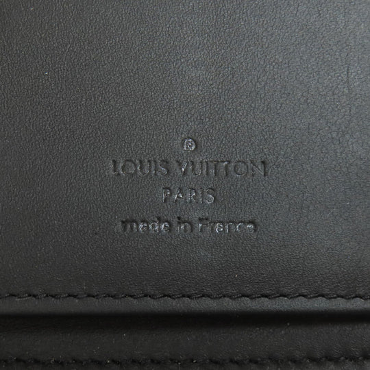 LOUIS VUITTON Long Wallet Purse M69047 Taurillon Clemence black Zippy wallet  Vertical mens(Unisex) Used Authentic