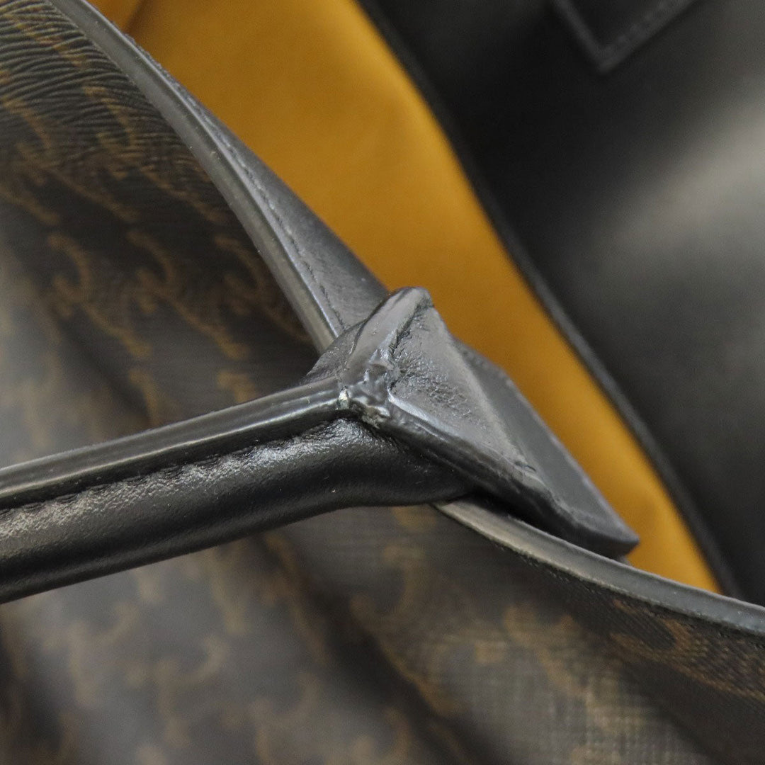 CELINE Tote Bag PVC Brown Vertical Cover Large Triomphe