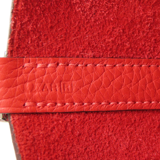 HERMES Handbag Taurillon Clemence Red Picotin Lock MM SilverMetal Women Used Authentic