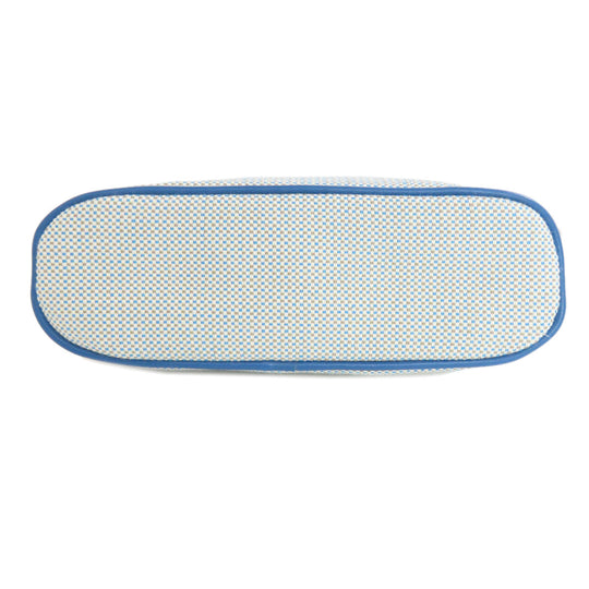 HERMES Cosmetics Pouch canvas blue Bolide Pouch Crazy H