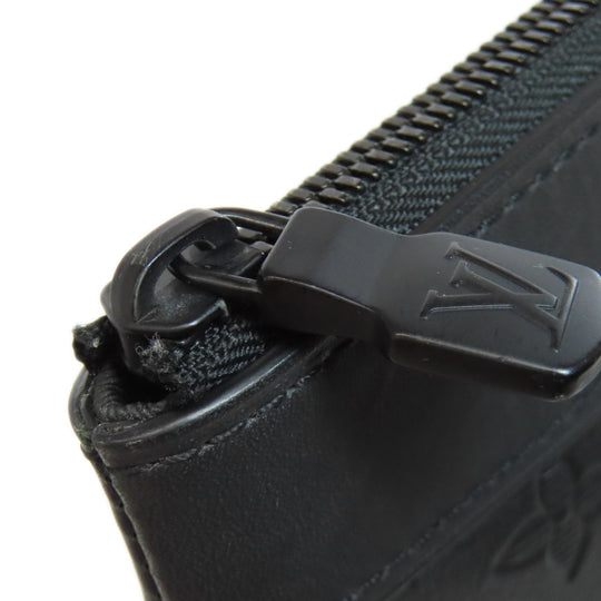 LOUIS VUITTON business bag M62903 Monogram shadow black Pochette Discovery mens Used Authentic