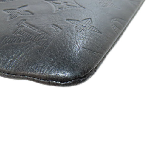 LOUIS VUITTON business bag M62903 Monogram shadow black Pochette Discovery mens Used Authentic