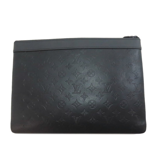 LOUIS VUITTON business bag M62903 Monogram shadow black Pochette Discovery mens Used Authentic