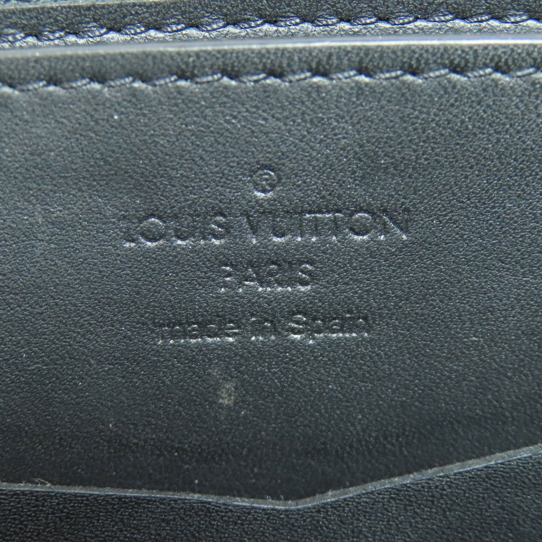 LOUIS VUITTON business bag N61254 Damier Anfini black Zippy XL mens Used Authentic