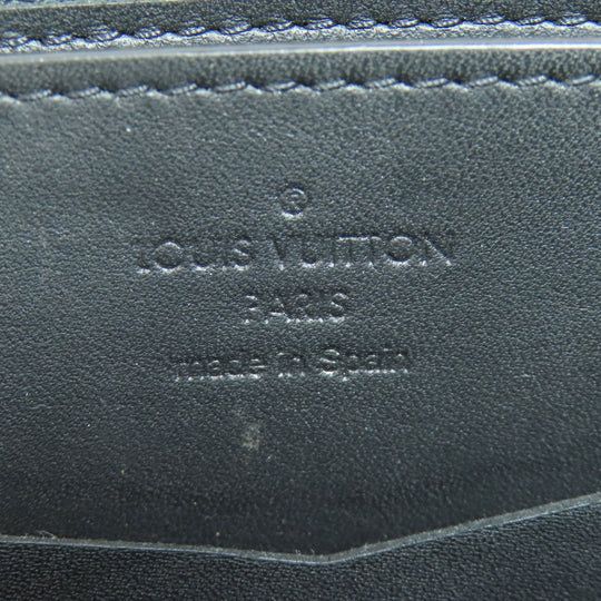 LOUIS VUITTON business bag N61254 Damier Anfini black Zippy XL mens Used Authentic