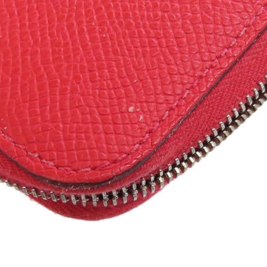 HERMES Coin case Epsom pink Azap Silkin Compact SilverMetal
