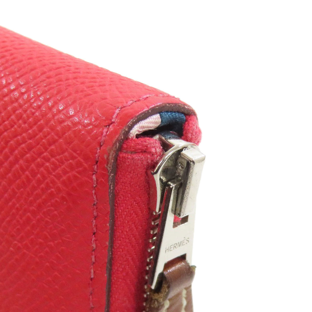 HERMES Coin case Epsom pink Azap Silkin Compact SilverMetal