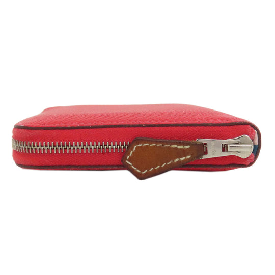 HERMES Coin case Epsom pink Azap Silkin Compact SilverMetal
