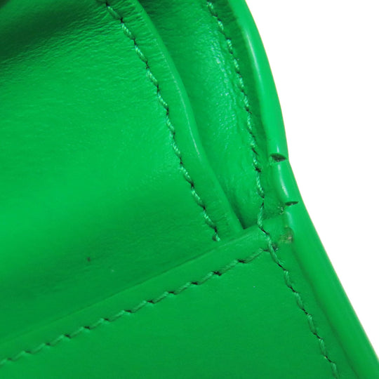 BOTTEGAVENETA Bifold Wallet leather green MAXI INTRECCIATO