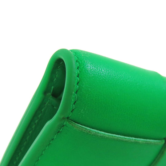 BOTTEGAVENETA Bifold Wallet leather green MAXI INTRECCIATO