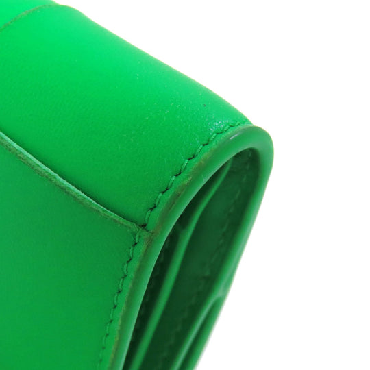 BOTTEGAVENETA Bifold Wallet leather green MAXI INTRECCIATO