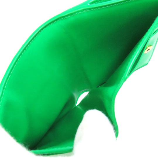 BOTTEGAVENETA Bifold Wallet leather green MAXI INTRECCIATO