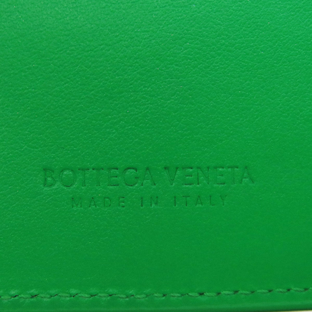 BOTTEGAVENETA Bifold Wallet leather green MAXI INTRECCIATO