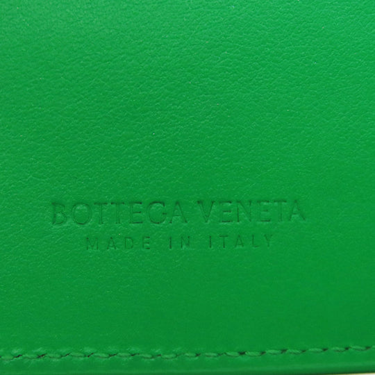 BOTTEGAVENETA Bifold Wallet leather green MAXI INTRECCIATO