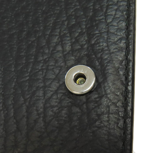Maison Margiela Card Case leather black logo Women(Unisex) Used Authentic
