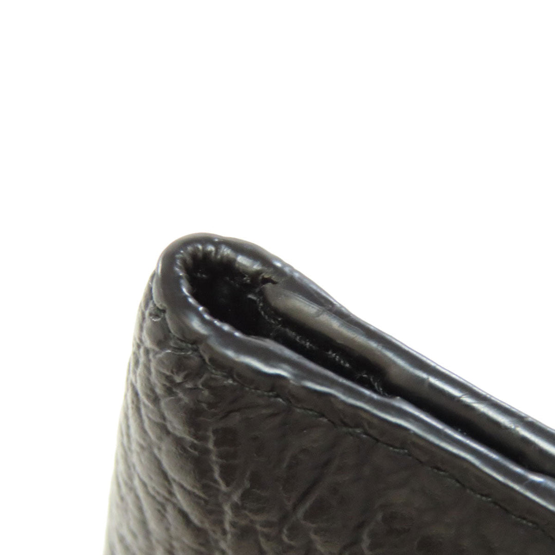 Maison Margiela Card Case leather black logo Women(Unisex) Used Authentic