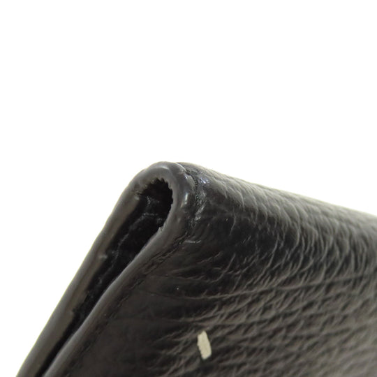 Maison Margiela Card Case leather black logo Women(Unisex) Used Authentic