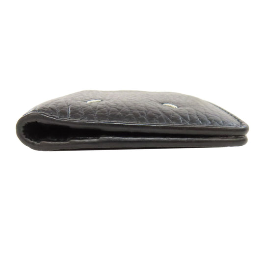 Maison Margiela Card Case leather black logo Women(Unisex) Used Authentic