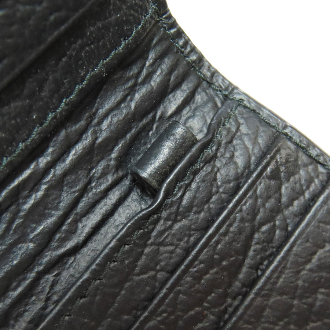 Maison Margiela Card Case leather black logo Women(Unisex) Used Authentic