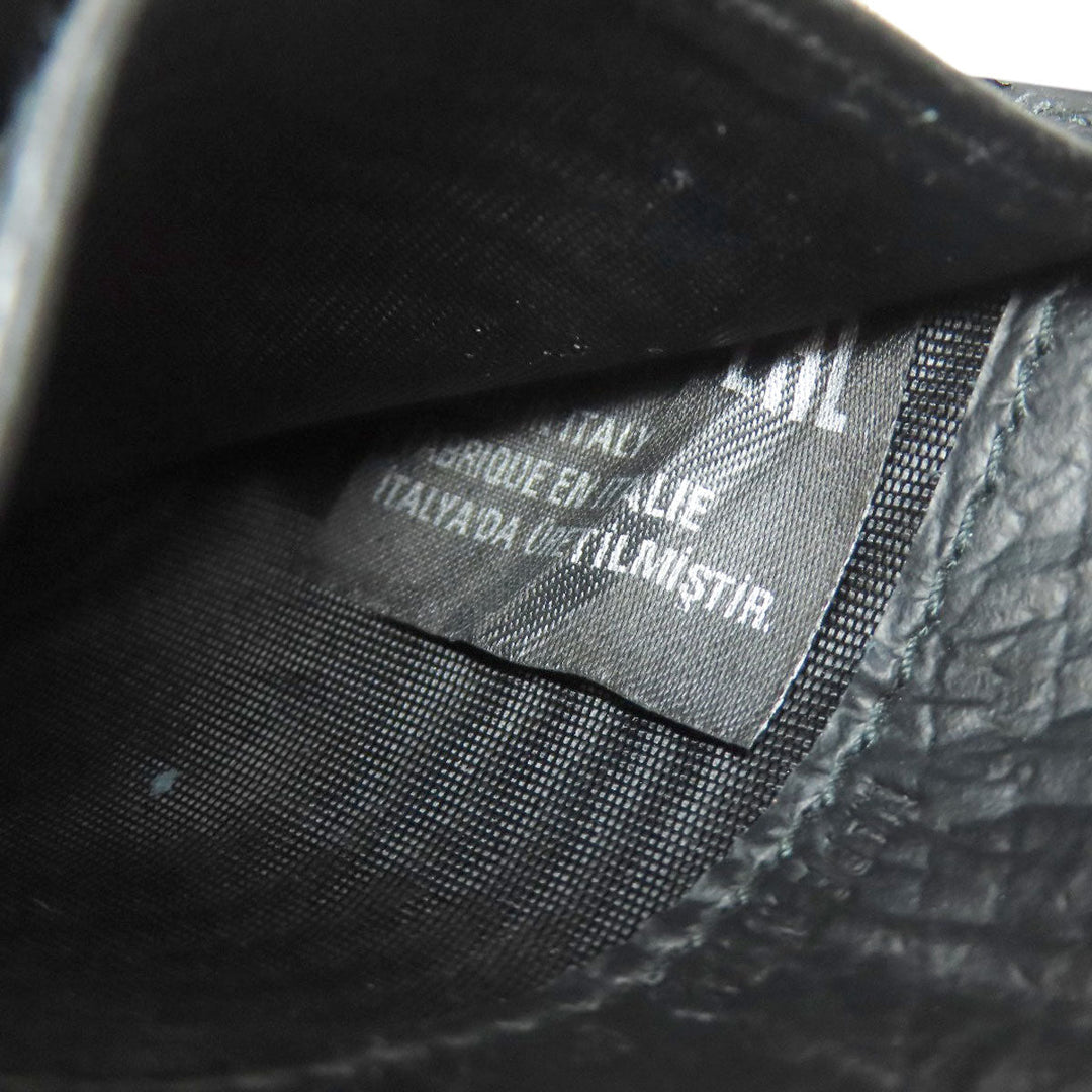 Maison Margiela Card Case leather black logo Women(Unisex) Used Authentic
