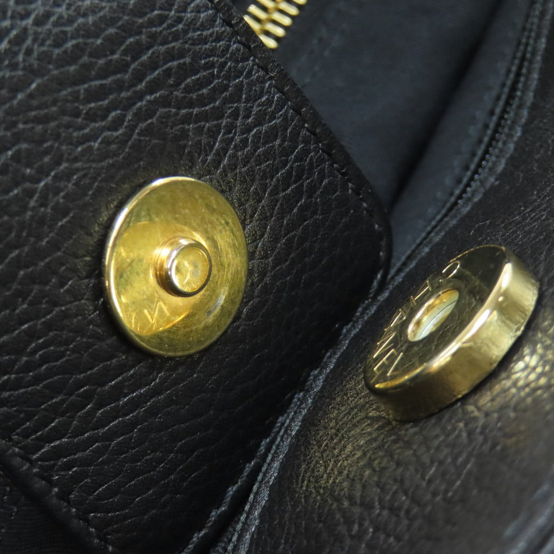 CHANEL Tote Bag Calfskin black Executive Tote Gold Metal