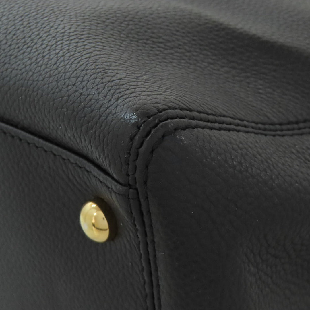 CHANEL Tote Bag Calfskin black Executive Tote Gold Metal