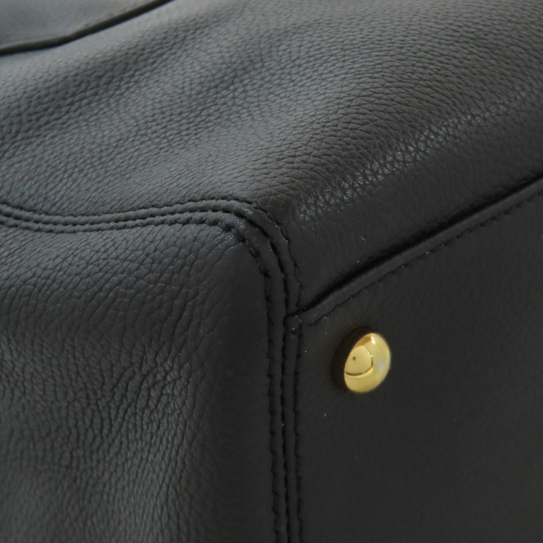 CHANEL Tote Bag Calfskin black Executive Tote Gold Metal