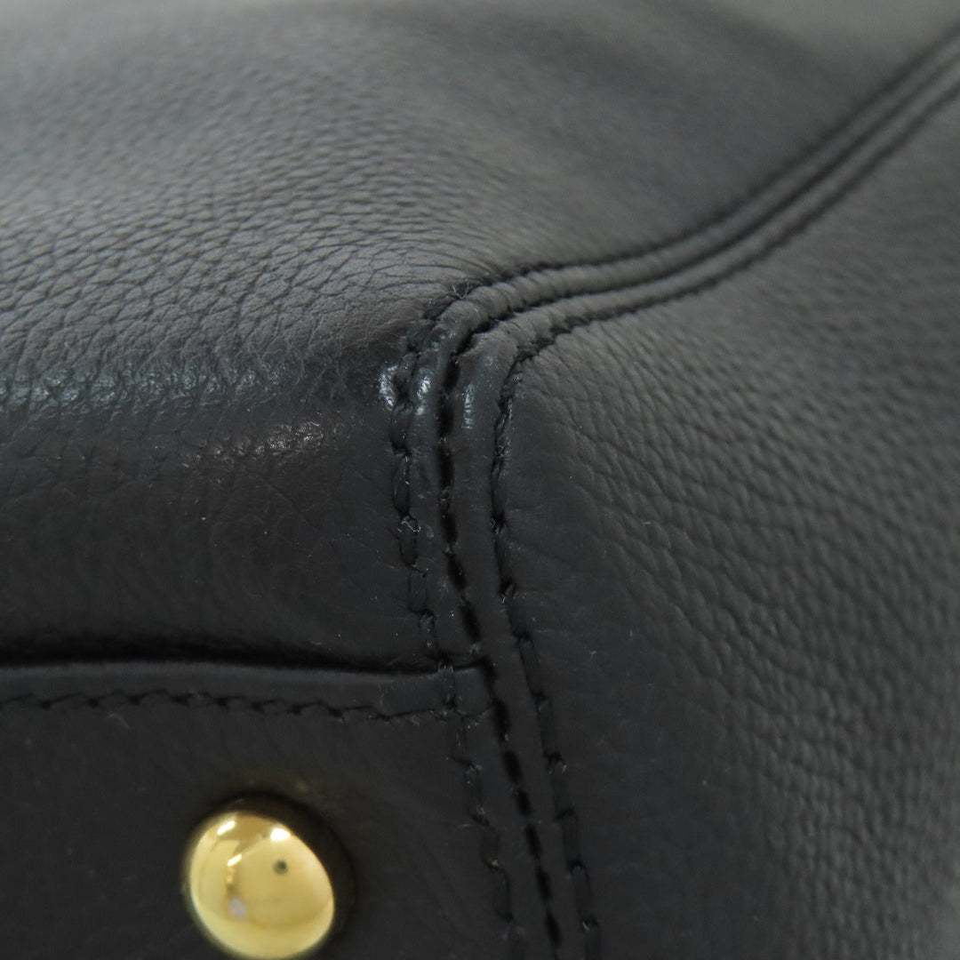 CHANEL Tote Bag Calfskin black Executive Tote Gold Metal