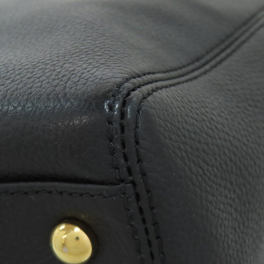 CHANEL Tote Bag Calfskin black Executive Tote Gold Metal
