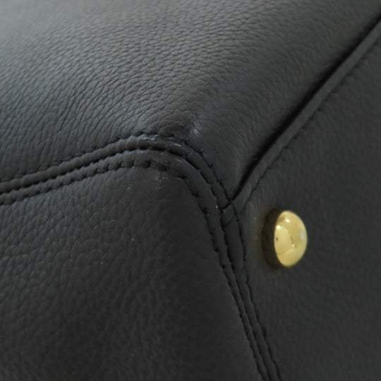 CHANEL Tote Bag Calfskin black Executive Tote Gold Metal