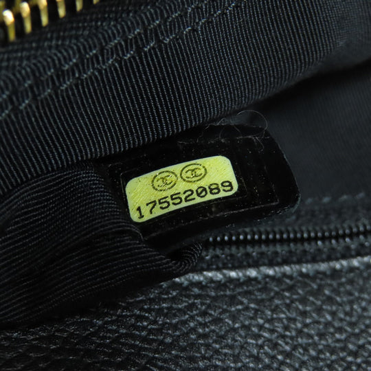 CHANEL Tote Bag Calfskin black Executive Tote Gold Metal