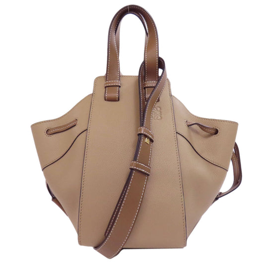 LOEWE Handbag Calfskin beige Hammock 2WAY Women Used Authentic
