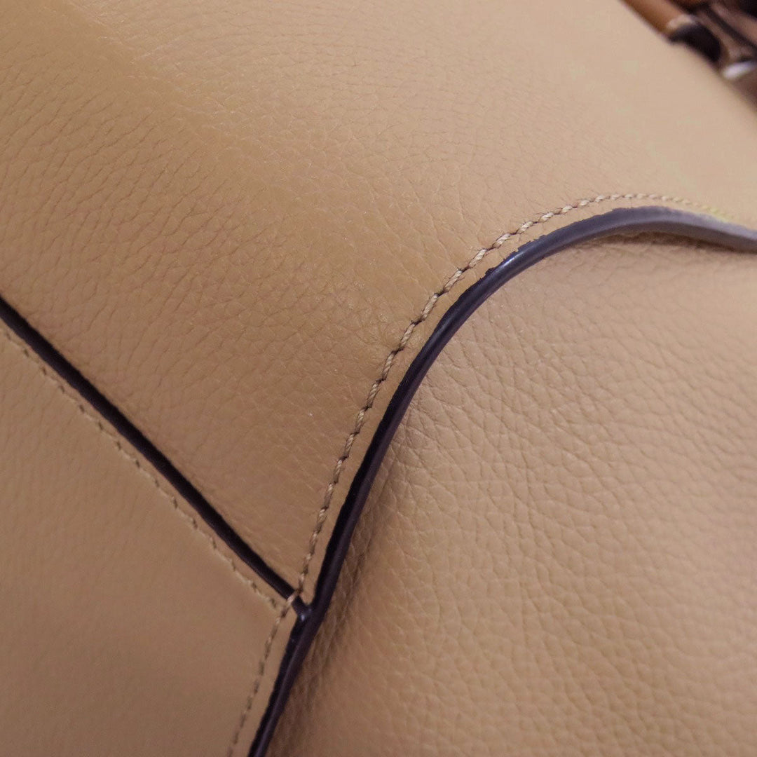 LOEWE Handbag Calfskin beige Hammock 2WAY Women Used Authentic