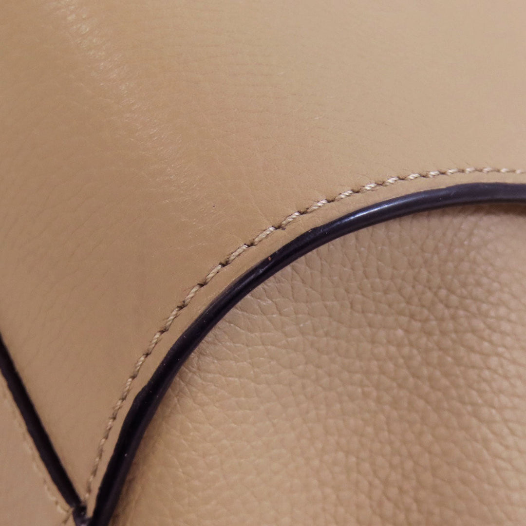 LOEWE Handbag Calfskin beige Hammock 2WAY Women Used Authentic
