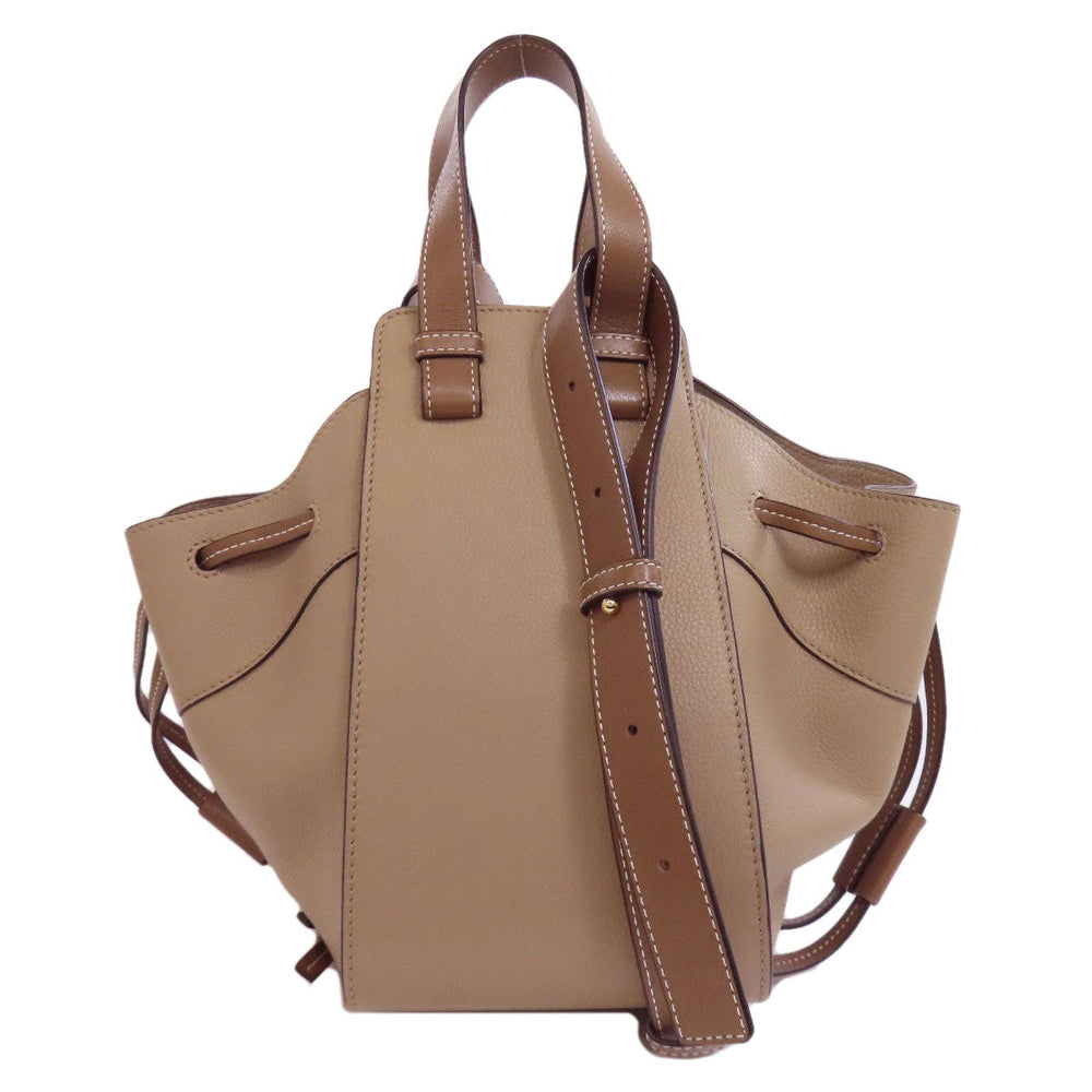 LOEWE Handbag Calfskin beige Hammock 2WAY Women Used Authentic