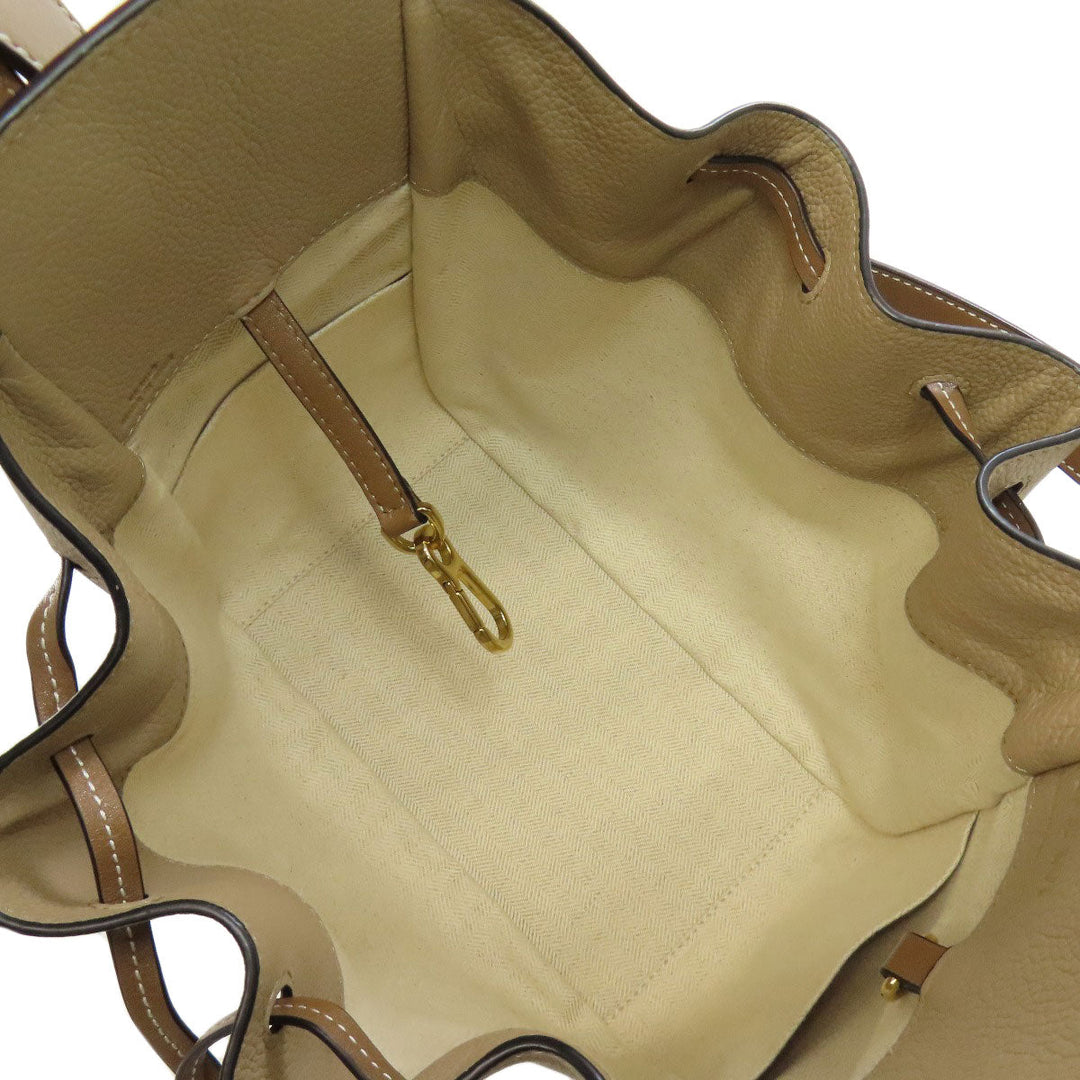 LOEWE Handbag Calfskin beige Hammock 2WAY Women Used Authentic