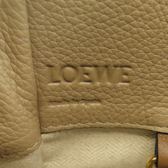 LOEWE Handbag Calfskin beige Hammock 2WAY Women Used Authentic