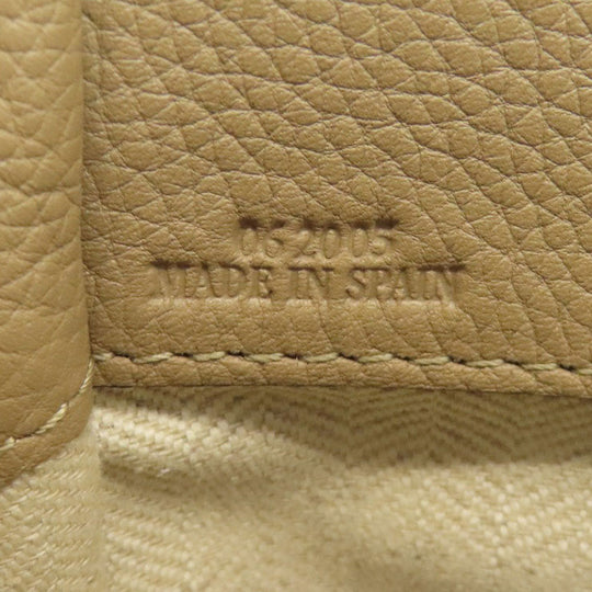 LOEWE Handbag Calfskin beige Hammock 2WAY Women Used Authentic