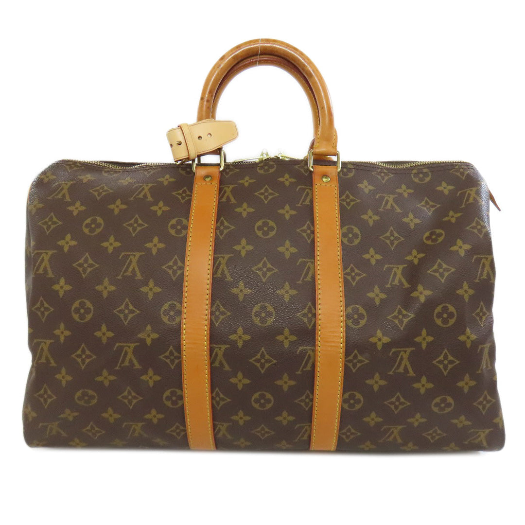 LOUIS VUITTON Boston Duffel bag M41428 Monogram canvas Brown Keepall 45