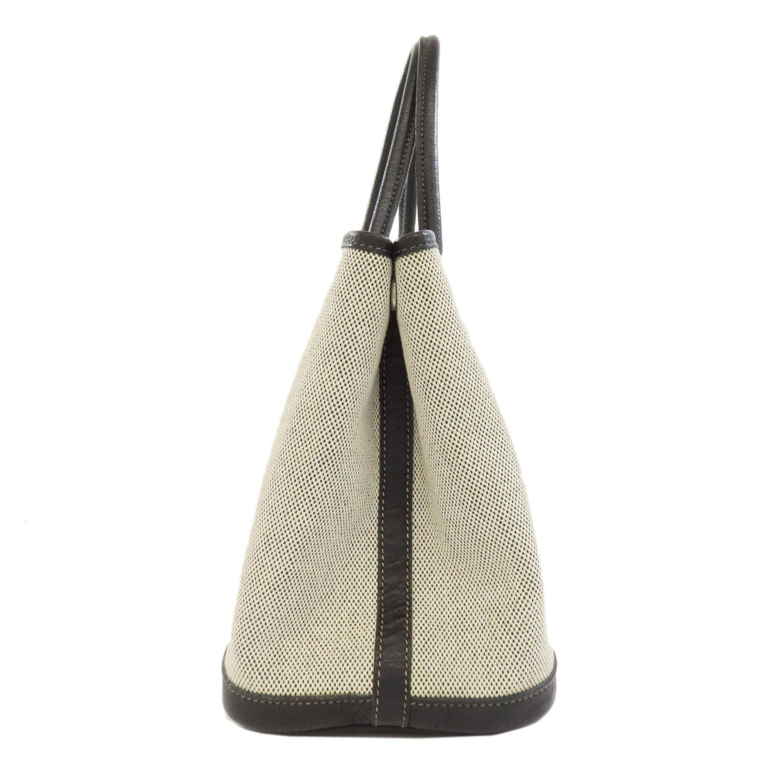 HERMES Tote Bag Tower ash gray Garden party TPM Women Used Authentic