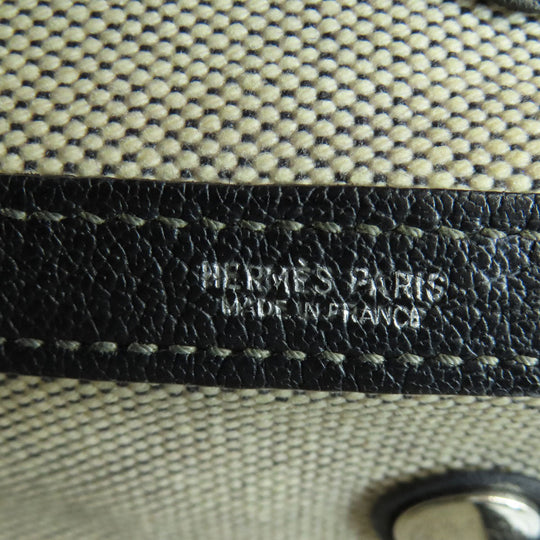 HERMES Tote Bag Tower ash gray Garden party TPM Women Used Authentic