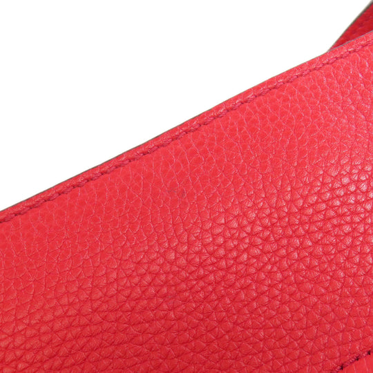 GUCCI Tote Bag 369176 leather Red Soho 2WAY Women Used Authentic