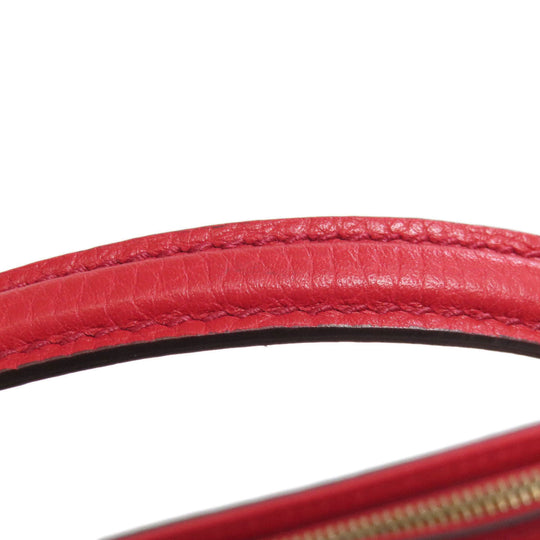 GUCCI Tote Bag 369176 leather Red Soho 2WAY Women Used Authentic