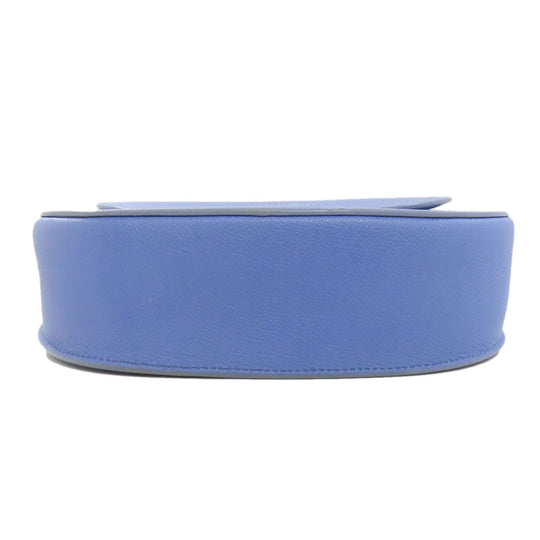 CELINE Shoulder Bag Calfskin Light blue logo